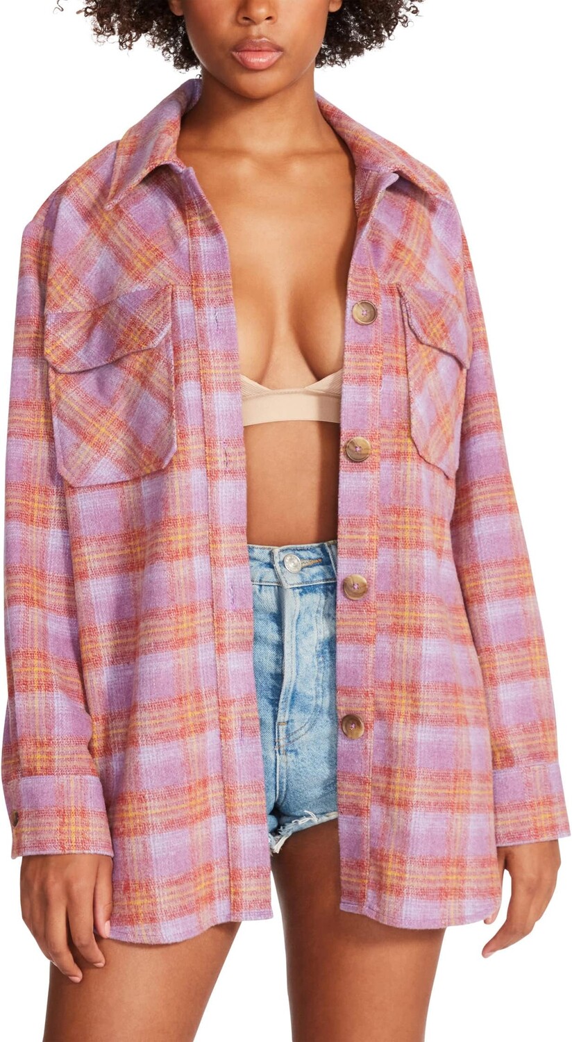 

Куртка Brooklyn Shacket Steve Madden, цвет Vintage Purple