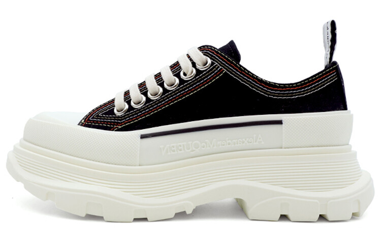 

Женские ботинки Alexander McQueen Tread Slick, черный/белый