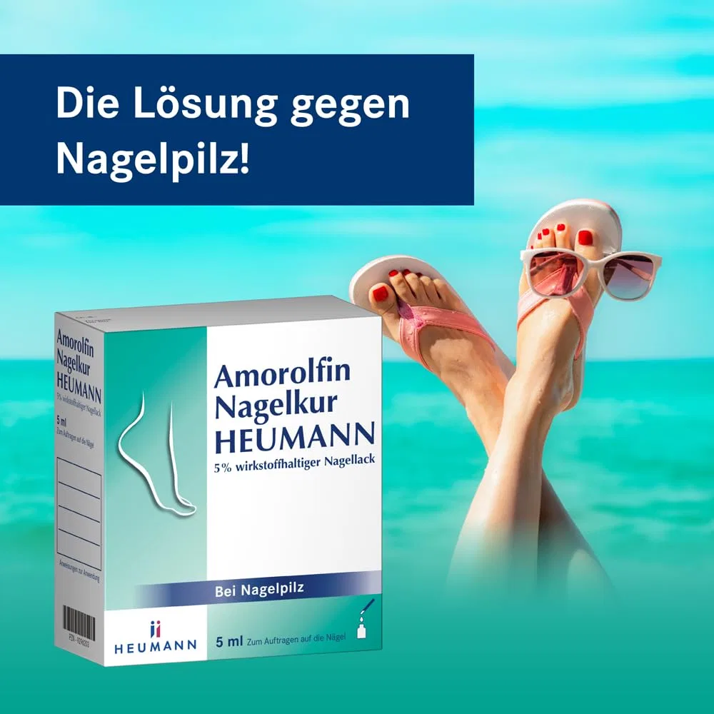Лак для ногтей «Amorolfin Nagelkur HEUMANN 5%» от грибка ногтей 3 мл Heumann — фото 2