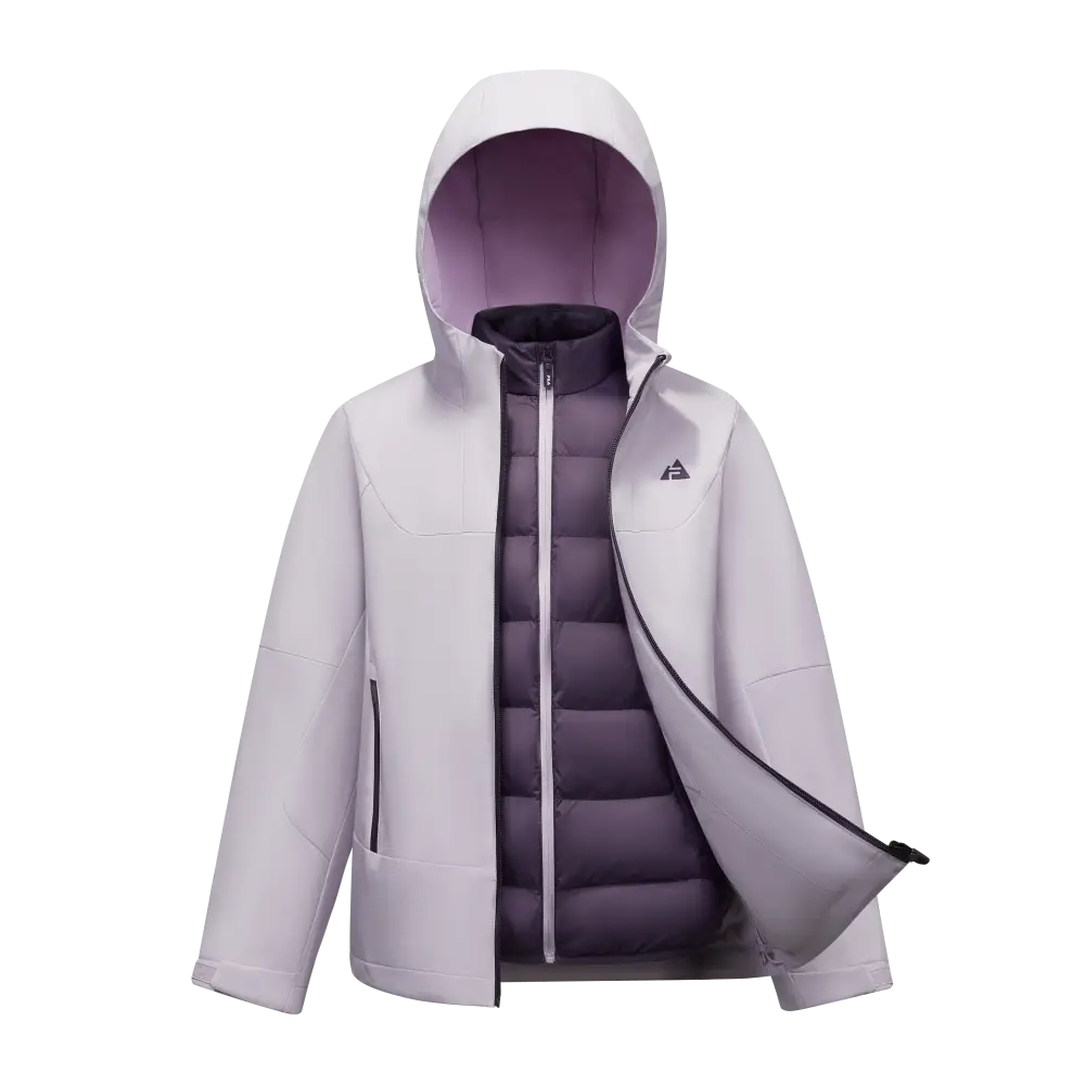 Пуховик performance fph детский FILA KIDS, фиолетовый — фото 4