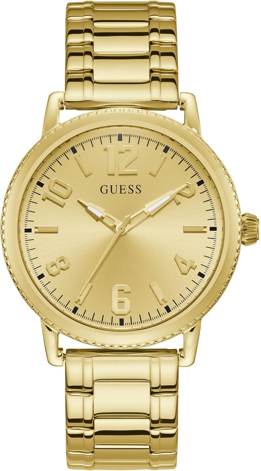 

GUESS Factory аналоговые часы с золотистым покрытием, Позолоченный, GUESS Factory аналоговые часы с золотистым покрытием