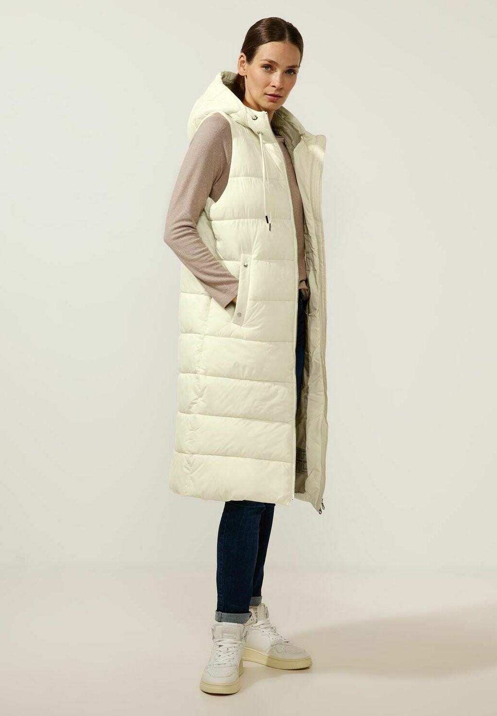 

Жилет MIT KAPUZE Street One, цвет beige