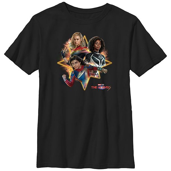 

Футболка с портретом Boys Husky The S Trio Marvel