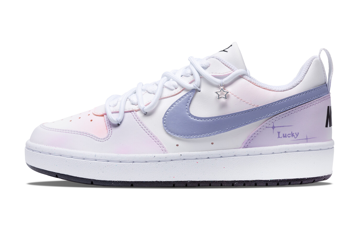 

Кроссовки Nike Court Borough Skateboarding Shoes Women's Low-top Pink/purple/beige, розовый