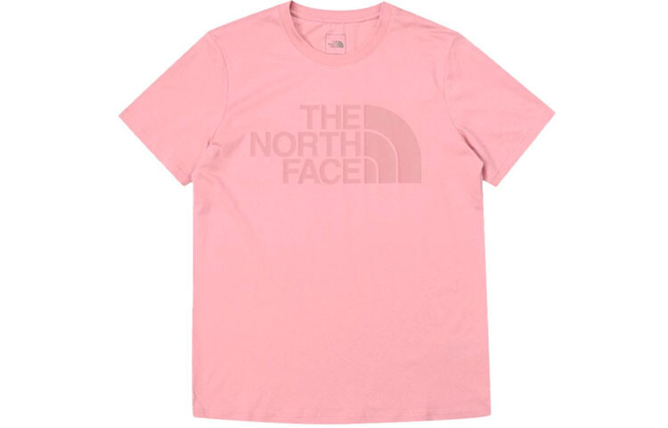 

Футболка унисекс розовая The North Face, розовый