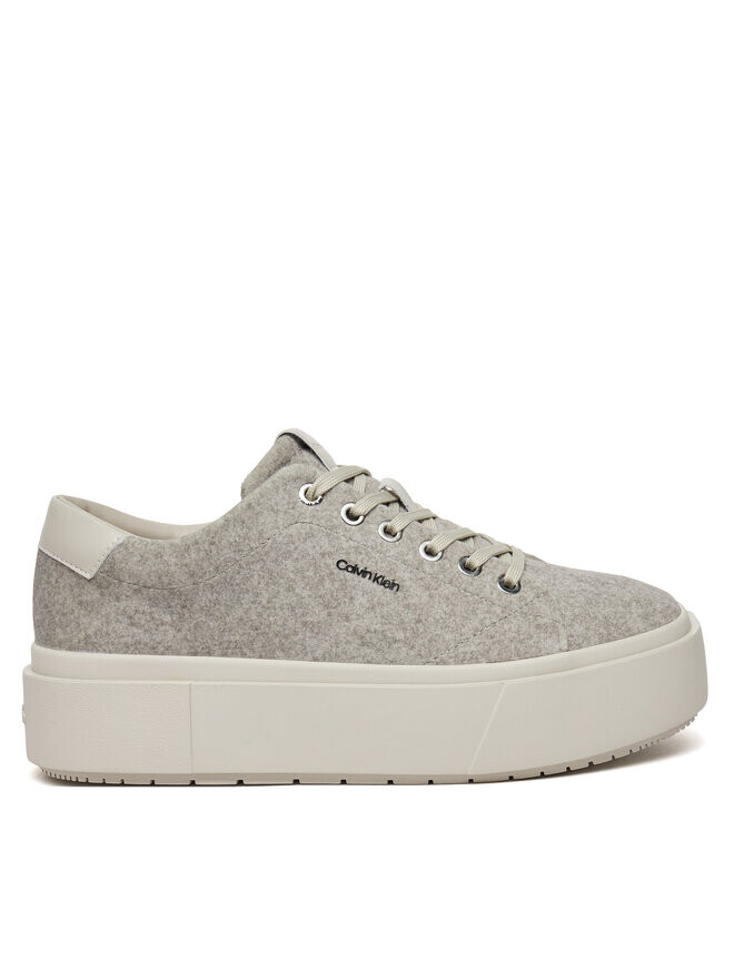 

Кроссовки Calvin Klein Flatform Cup Lace Up W/Ml Felt HW0HW02325, серый