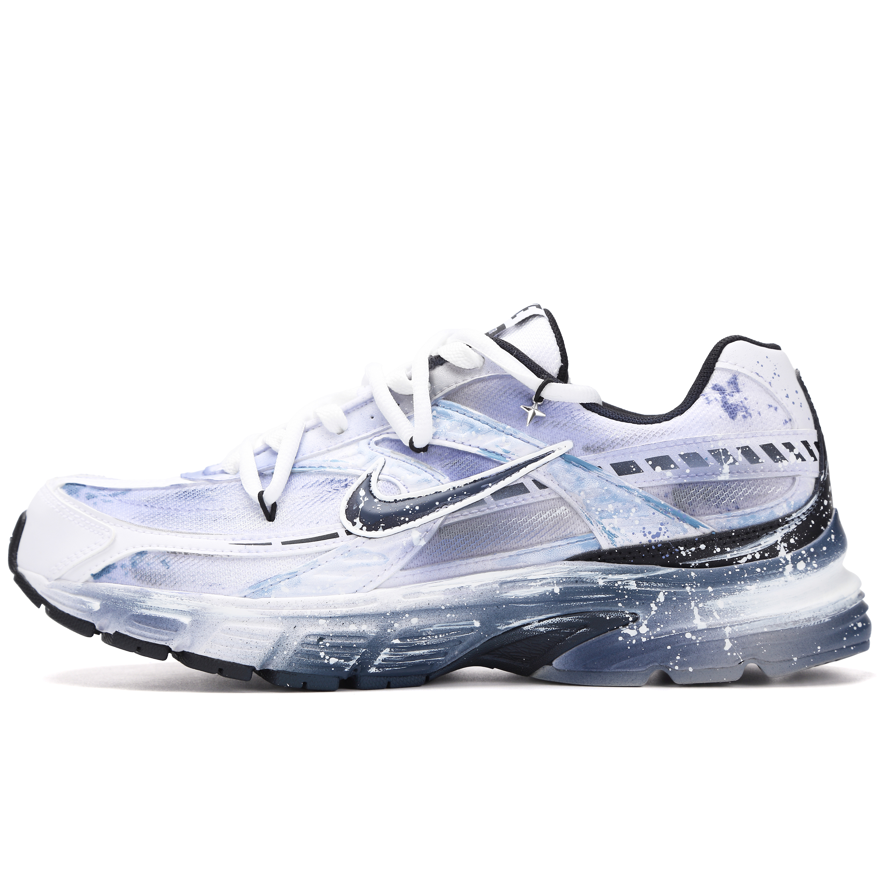 

Nike Кроссовки Initiator с низким верхом, устойчивые к истиранию, мужские, сине-фиолетовые