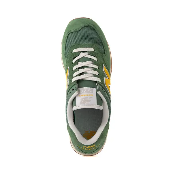 Кроссовки Womens New Balance 574 Athletic Shoe, цвет Mallard Green/Ginger Lemon/Sea Salt — фото 2