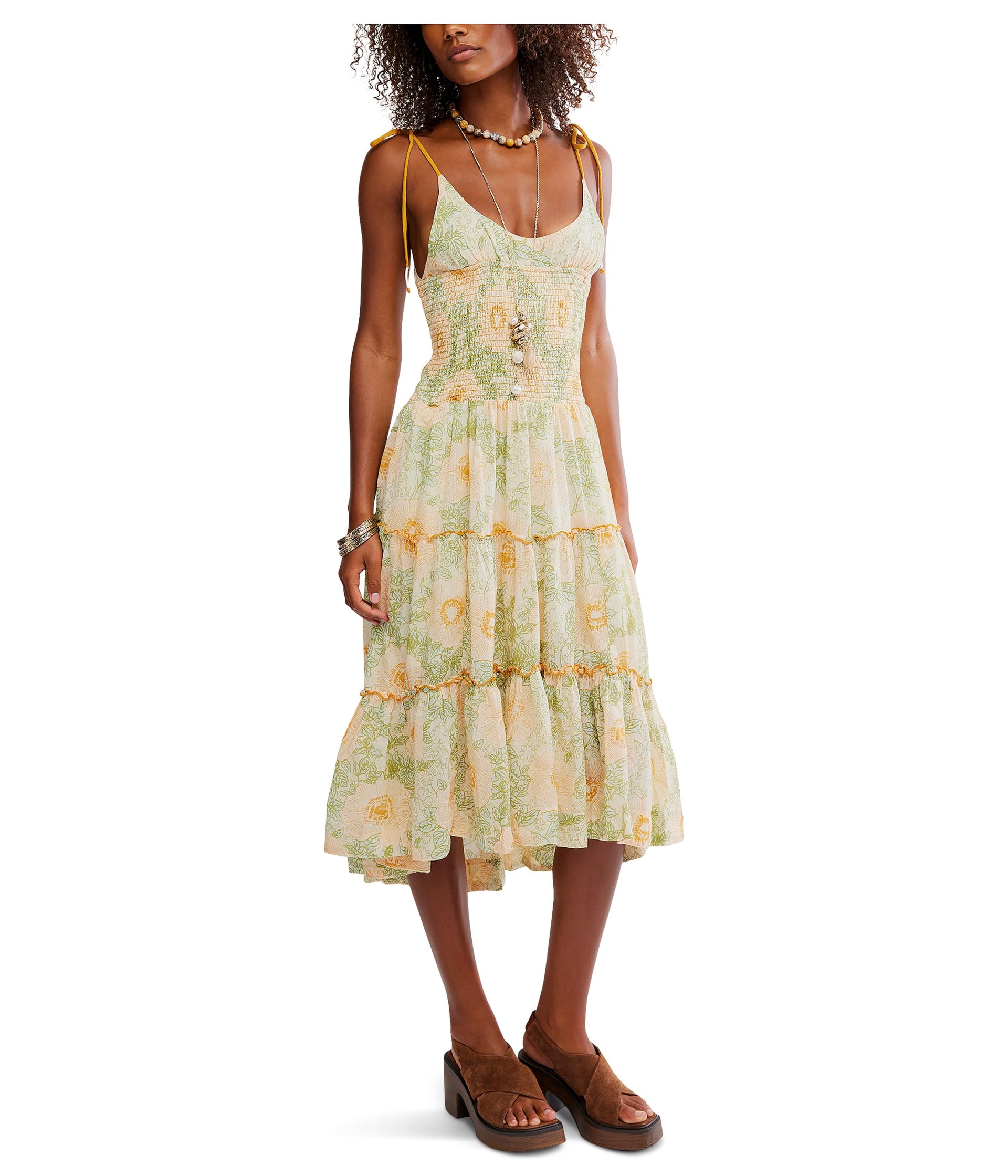 

Платье Free People Adriel Midi, Ivory Combo