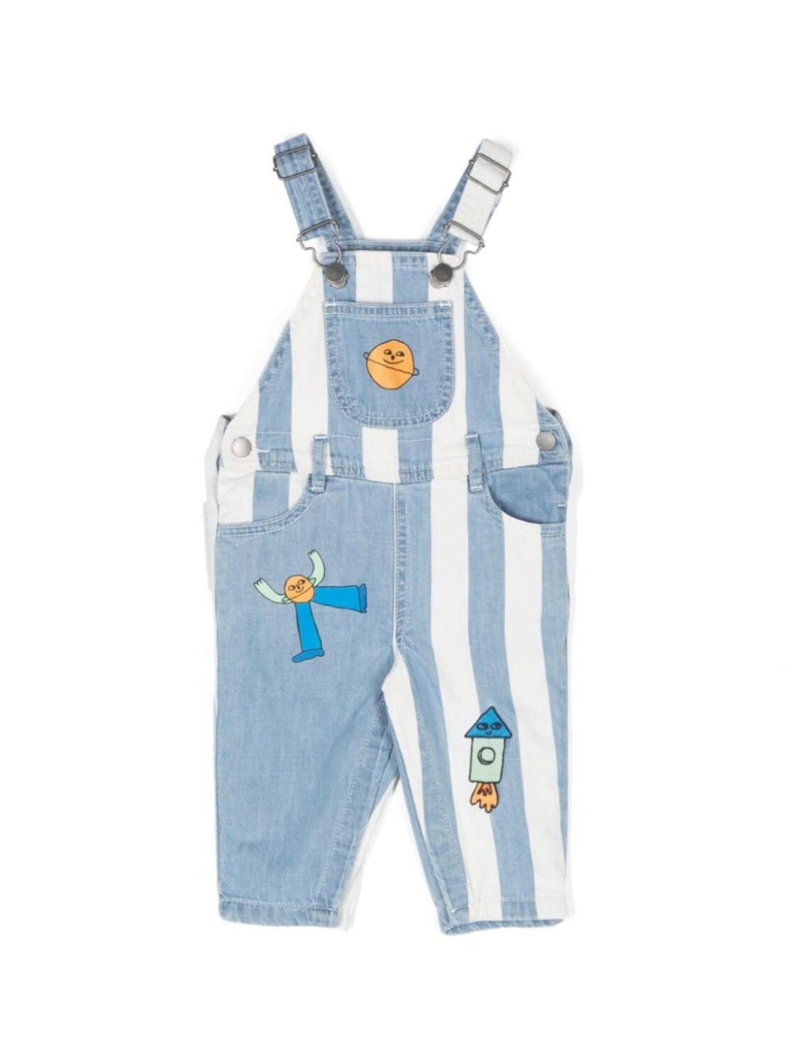 

Stella McCartney Kids комбинезон с космической графикой, синий