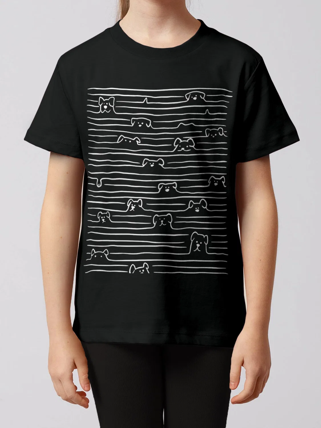 Футболка 'Doodle Dogs' Watabout.Kids, Black — фото 2