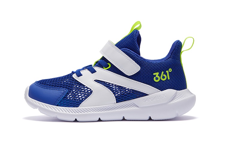 

361°KIDS Дышащие и износостойкие низкие детские кроссовки для бега blue white green kids