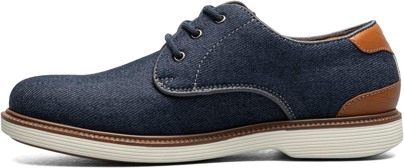 Детские оксфорды Florsheim Boys Highland Canvas с простым носком (для малышей/младших и старших детей), темно-синий — фото 4