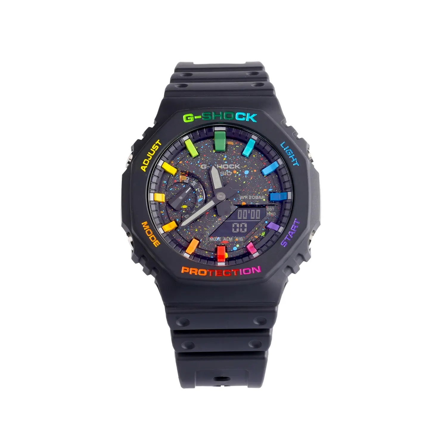 

Мужские часы Casio GA-2100-1AERP серии Dual Display с жидкокристаллическим и аналоговым дисплеем