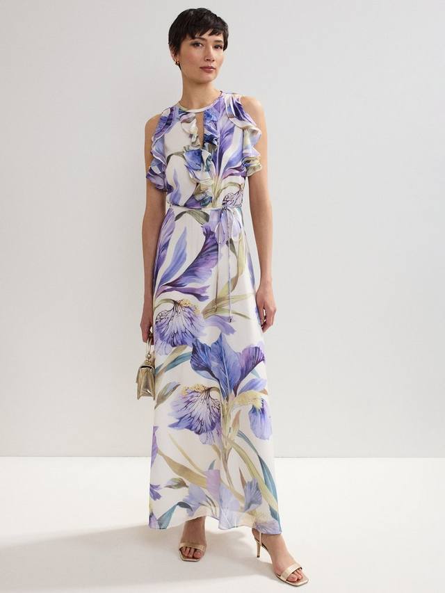 

Платье Rachel с цветочным принтом и рюшами Phase Eight, Multi