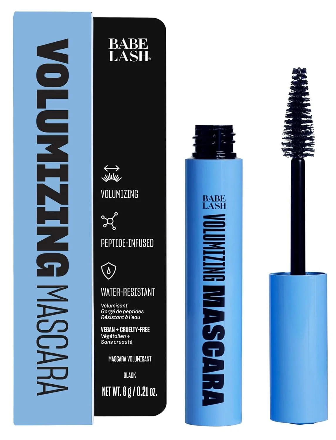 Тушь для ресниц Babe Original Babe Lash Mascara - стойкая, не размазывается, не образует комочков, позволяет наслаивать цвет, водостойкая, насыщенный черный цвет. 5.95 г (1 шт.), Black