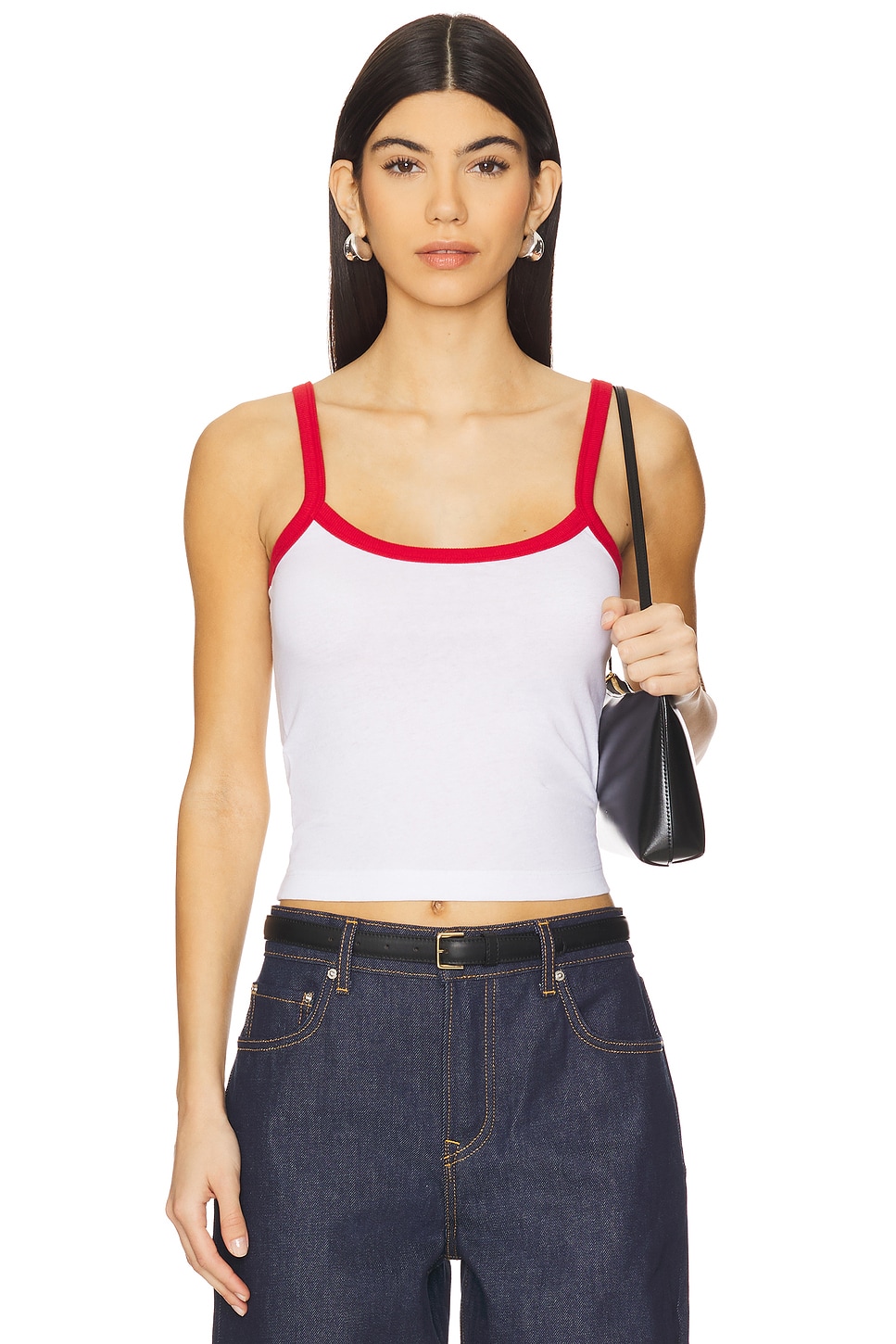 

Топ на бретельках Grlfrnd, white & vintage red