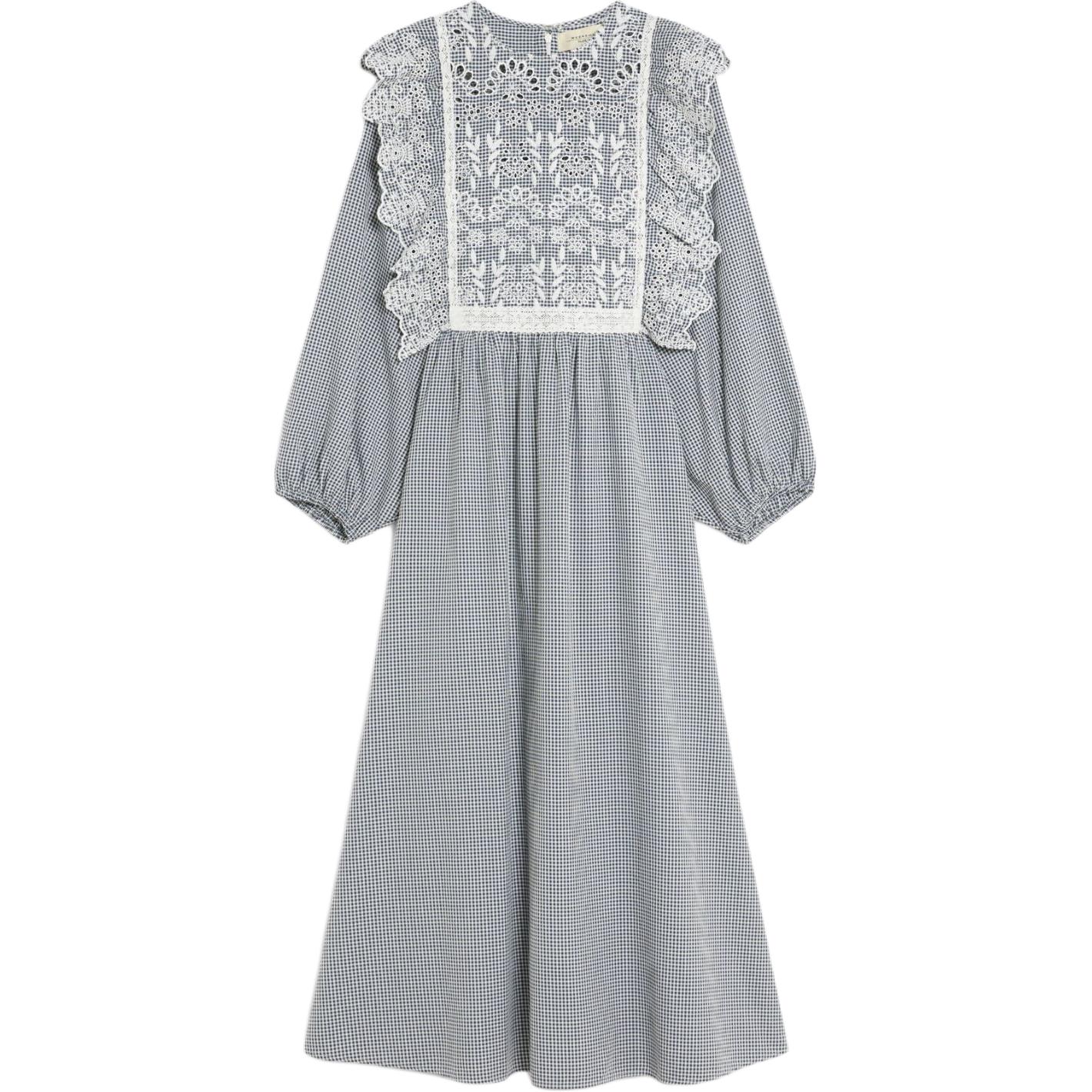 

WEEKEND MaxMara Длинное платье с рукавами женское синее