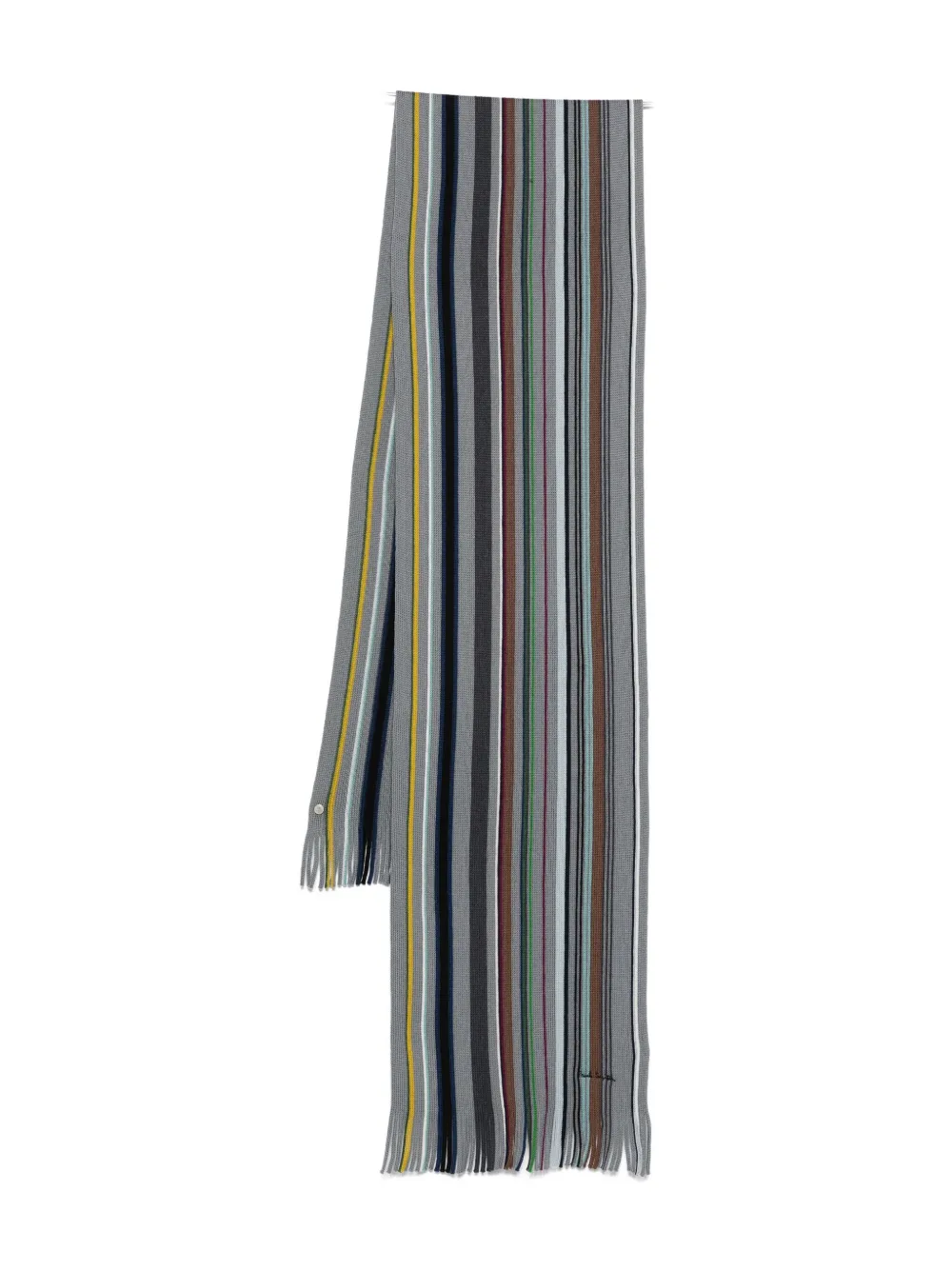 

Полосатый шарф Paul Smith, серый