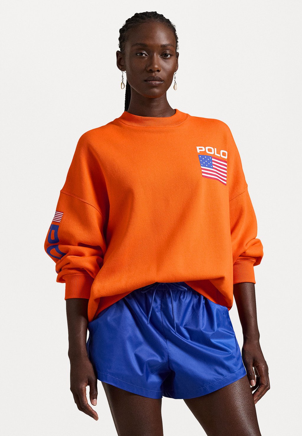 

Толстовка FLAG LOGO FLEECE CREWNECK Polo Ralph Lauren, оранжевый