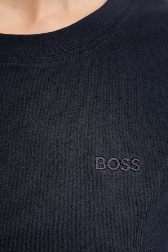 Хлопковая футболка c esogo 1 BOSS Orange, темно-синий — фото 4