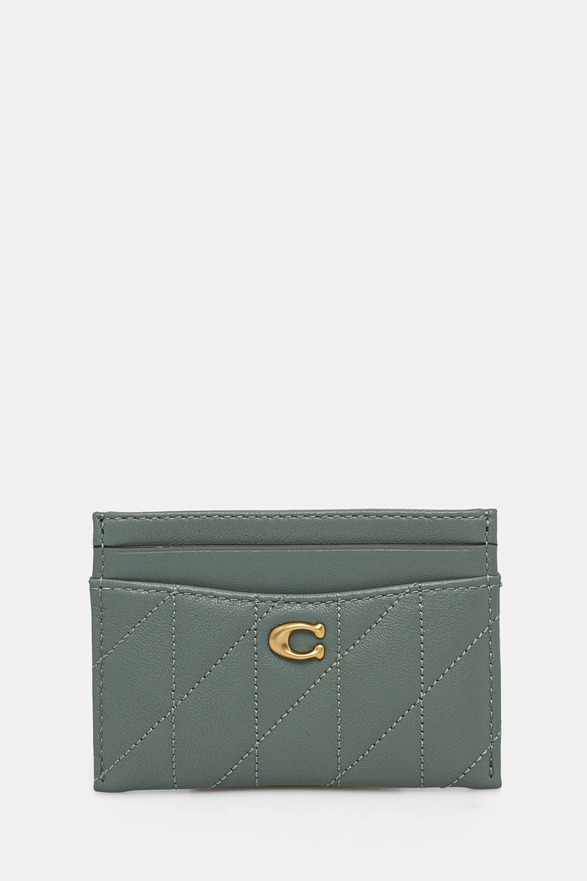 

Кожаная визитница Essential Card Case Coach, синий