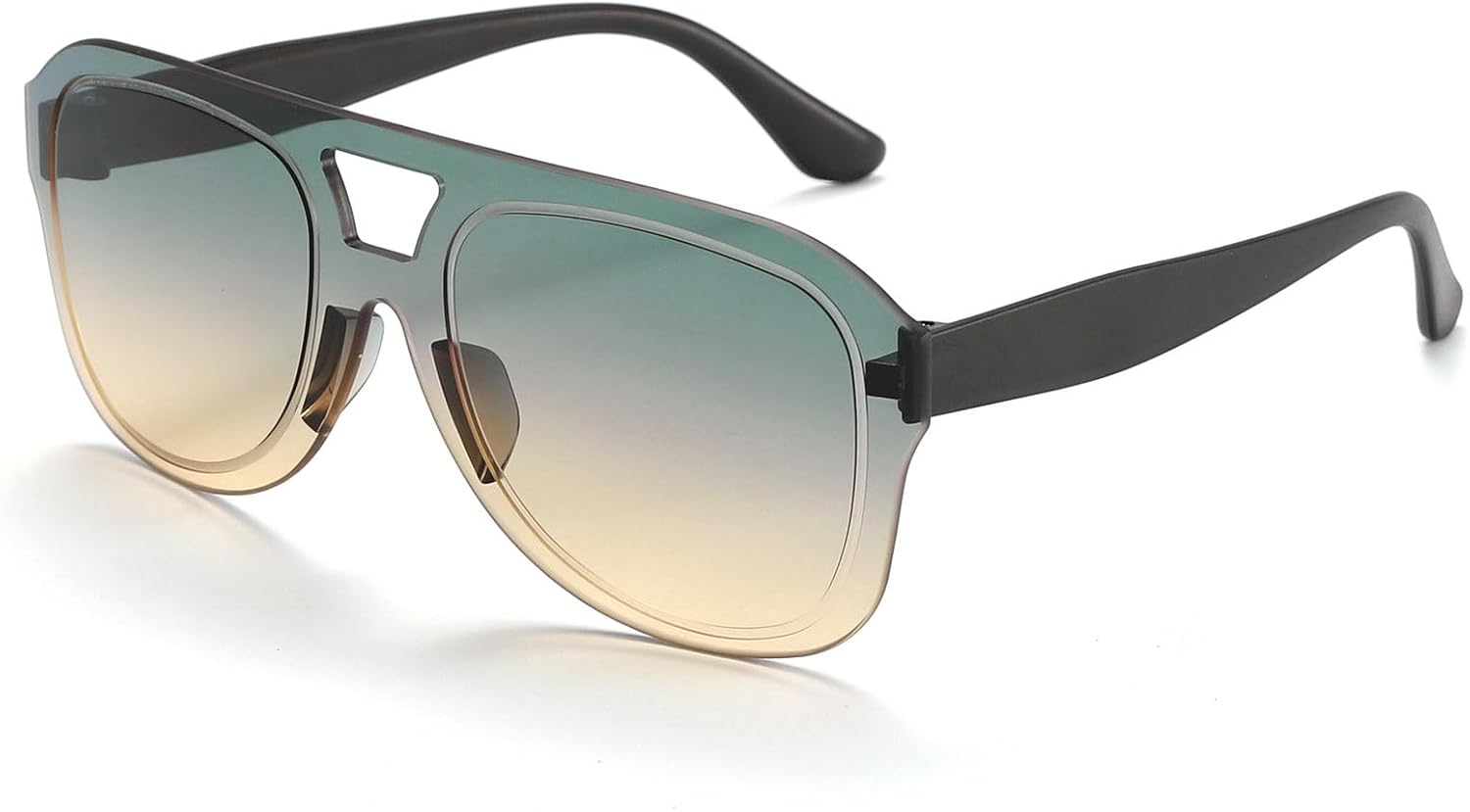 

Овальные солнцезащитные очки-пилот для женщин 2025 года, роскошные винтажные безободковые солнцезащитные очки с градиентным переходом, модные очки для вождения для мужчин, защита от УФ-излучения UV400 mincl, C5