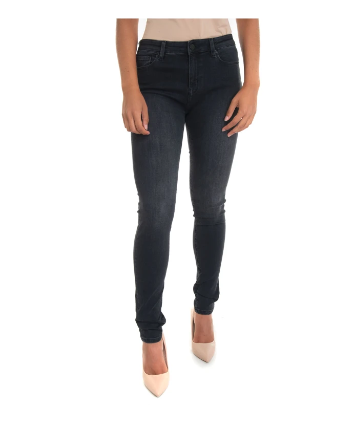 

Узкие джинсы с логотипом. Love Moschino, серый