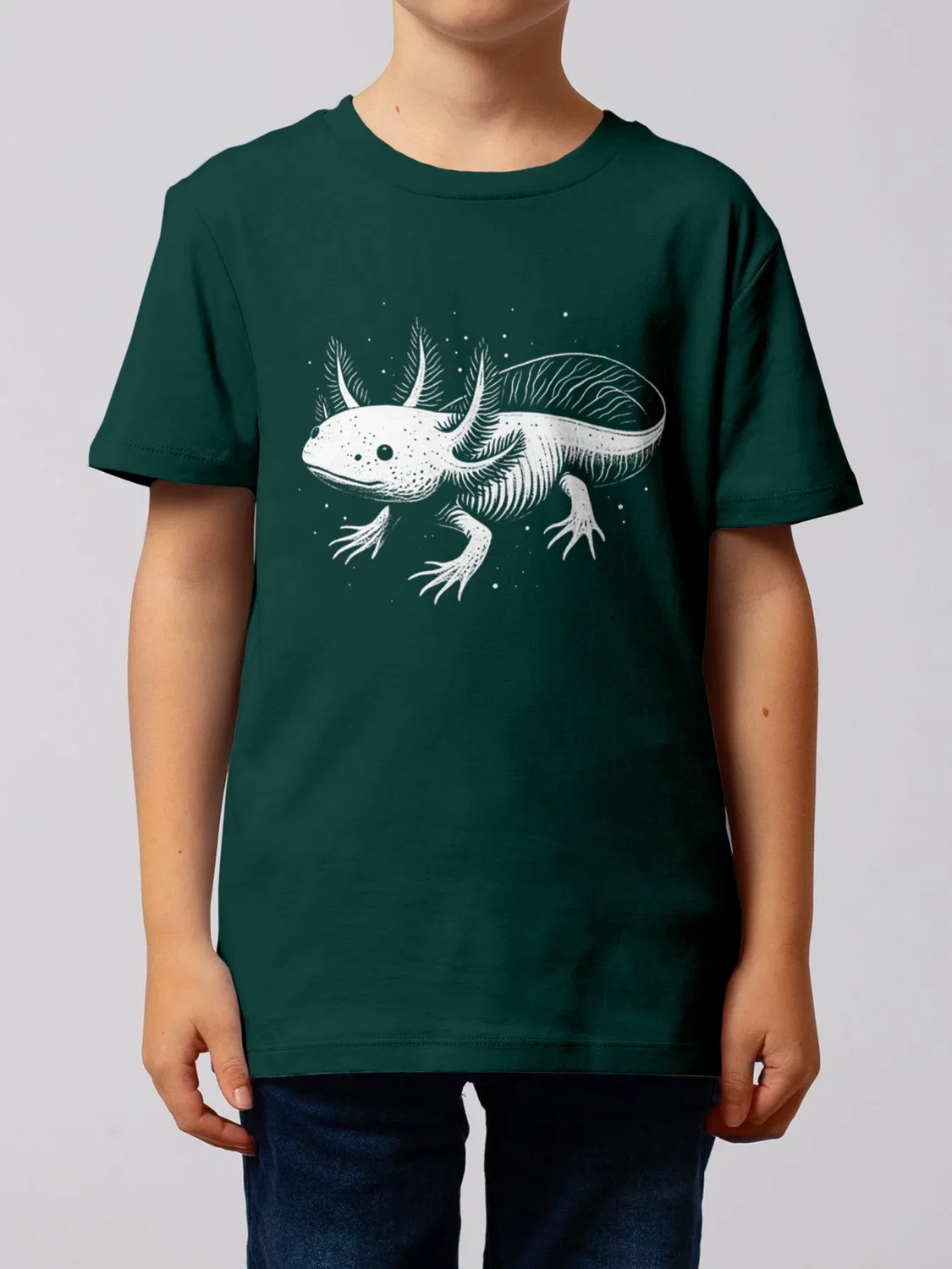 Футболка 'Axolotl' Watabout.Kids, Dark Green — фото 2