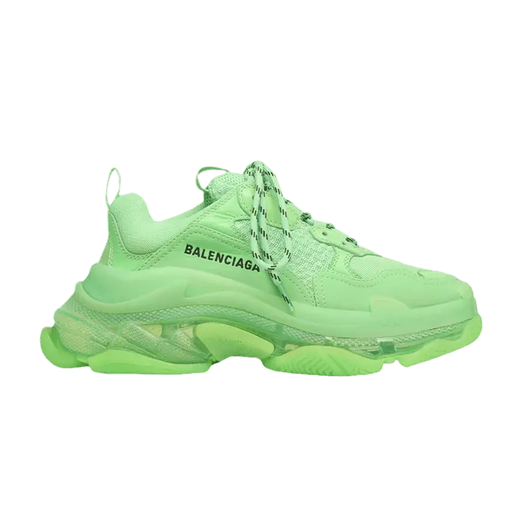 

Кроссовки Balenciaga Wmns Triple S Clear Sole Trainer Neon Green, зеленый