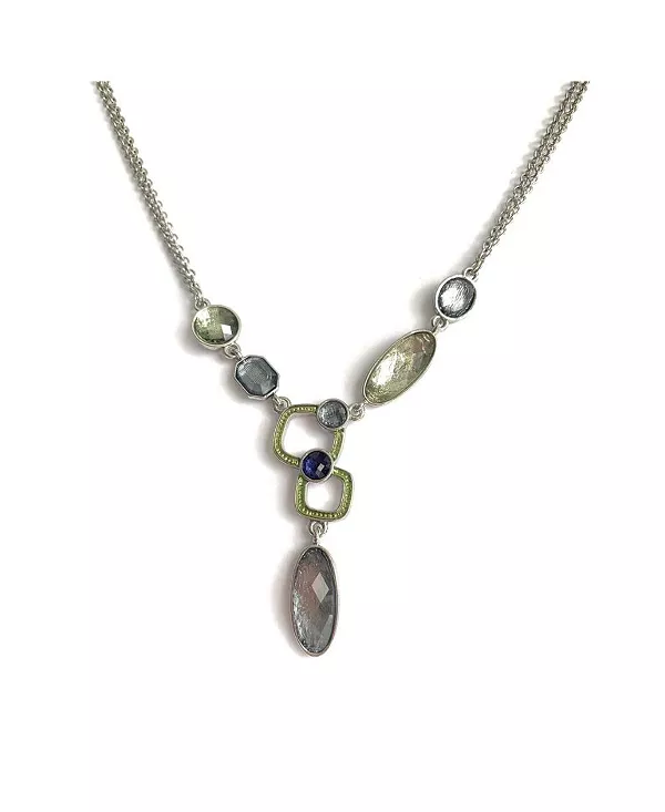 

Крупное колье Kristin с цветными кристаллами Hollywood Sensation, silver