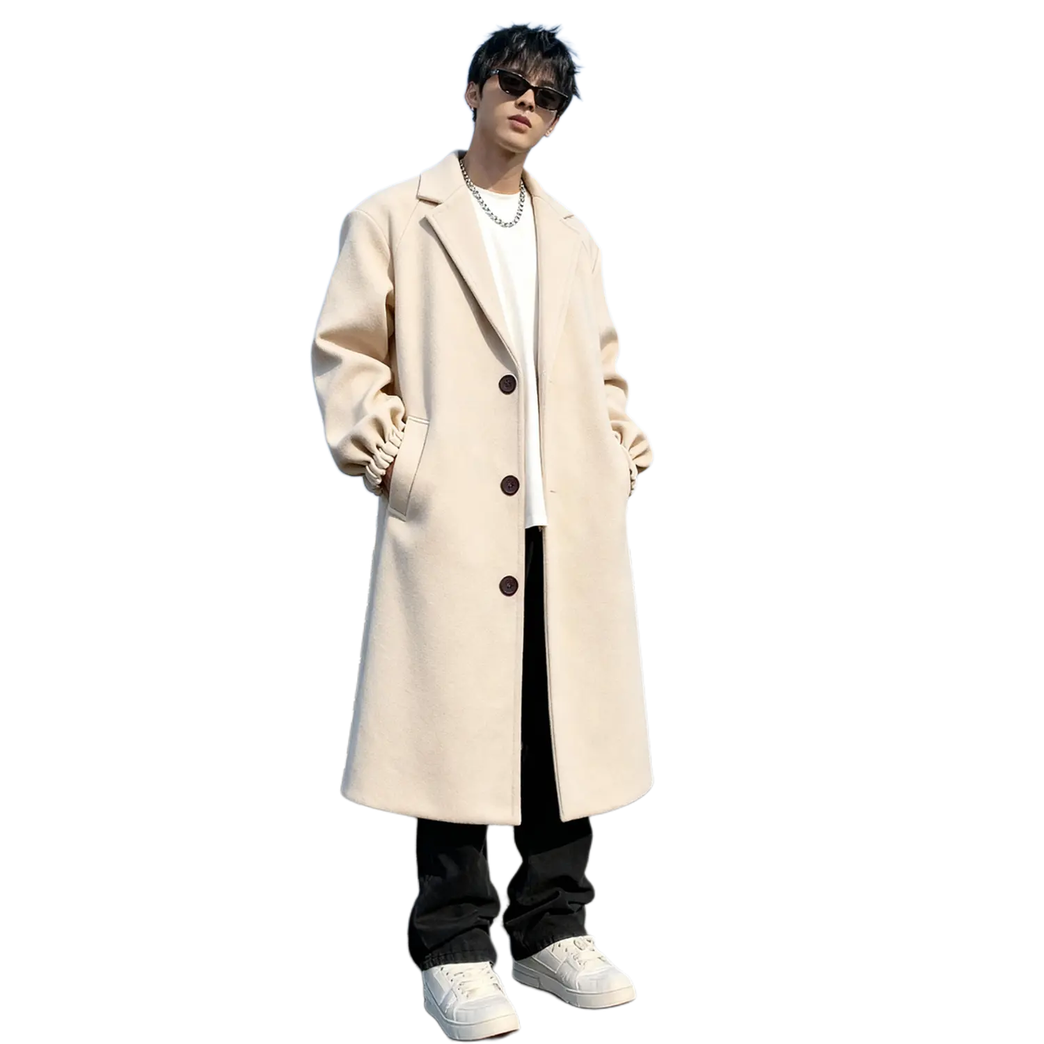 

Пальто Unisex Lapel Thickened Straight Fit X1617, оранжевый padded coat