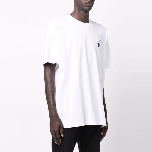 Футболка fw21 logo arrow round neck short sleeve loose fit white Off-White, белый — фото 4