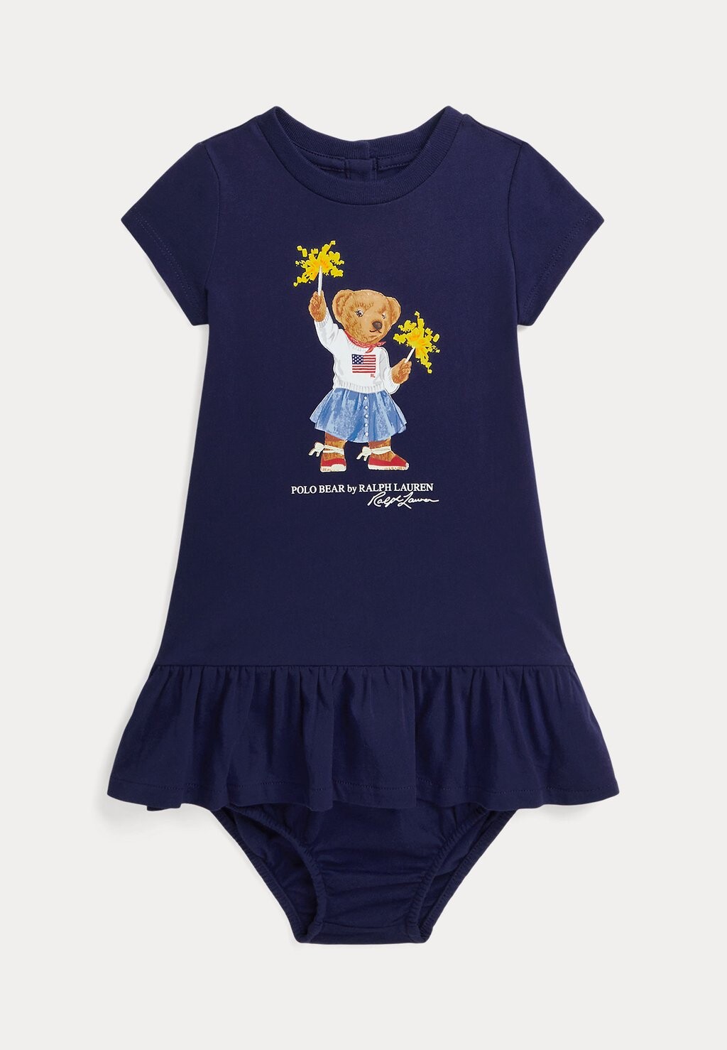 

Легкое платье POLO BEAR COTTON TEE DRESS &AMP; BLOOMER Ralph Lauren, темно-синий