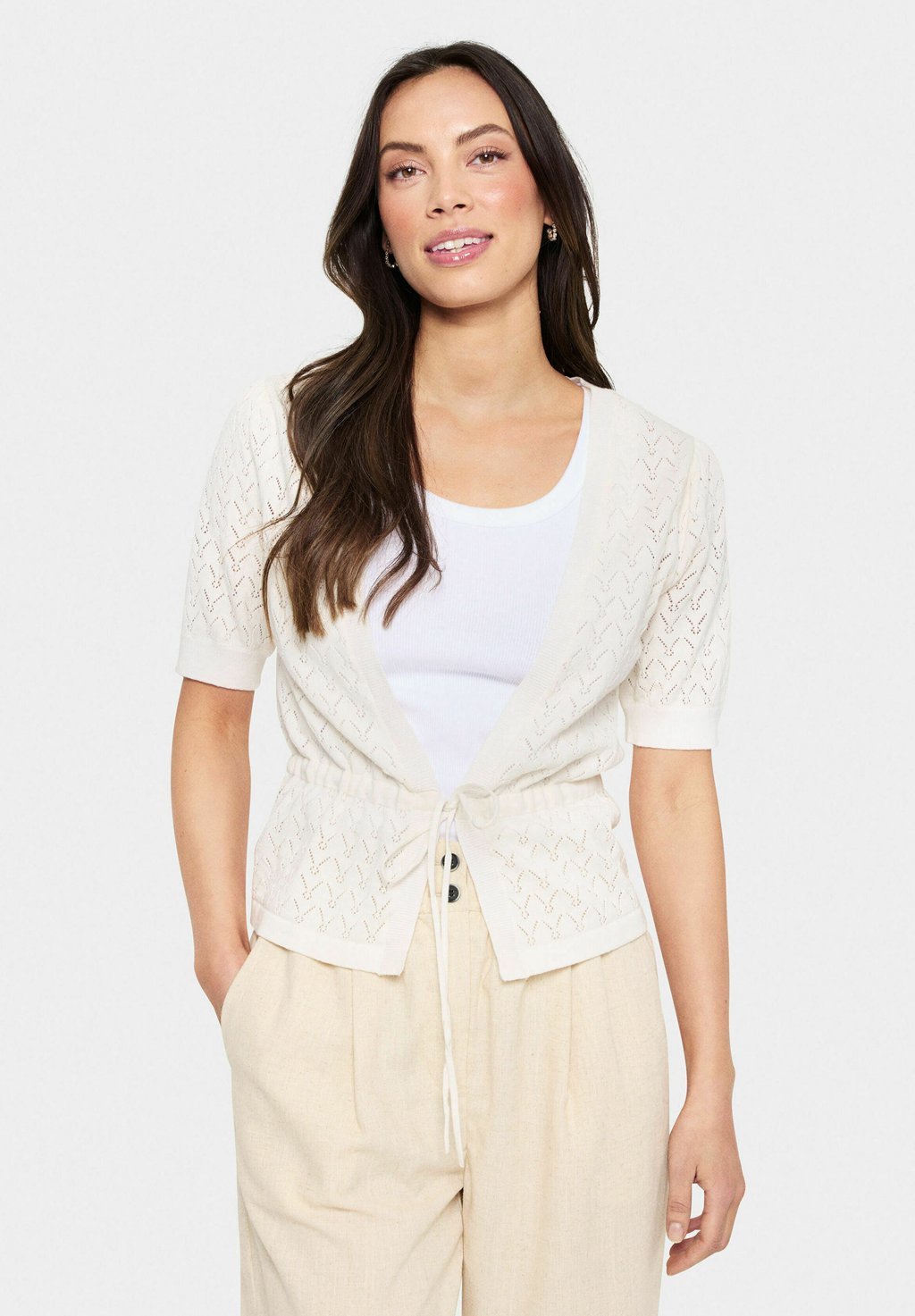 

Кардиган KARNA TIE Saint Tropez, кремовый