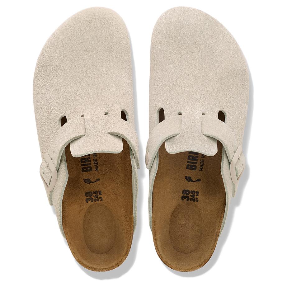 Birkenstock Бостонские туфли унисекс, перламутровые, белый, узкие — фото 3