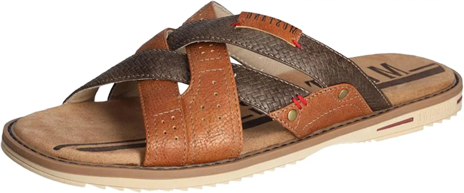 Мужские мюли MUSTANG 4152-702-307, Brown Cognac 307