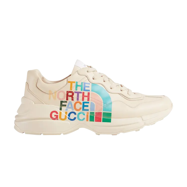 

Кроссовки The North Face x Gucci Rhyton, цвет Ivory