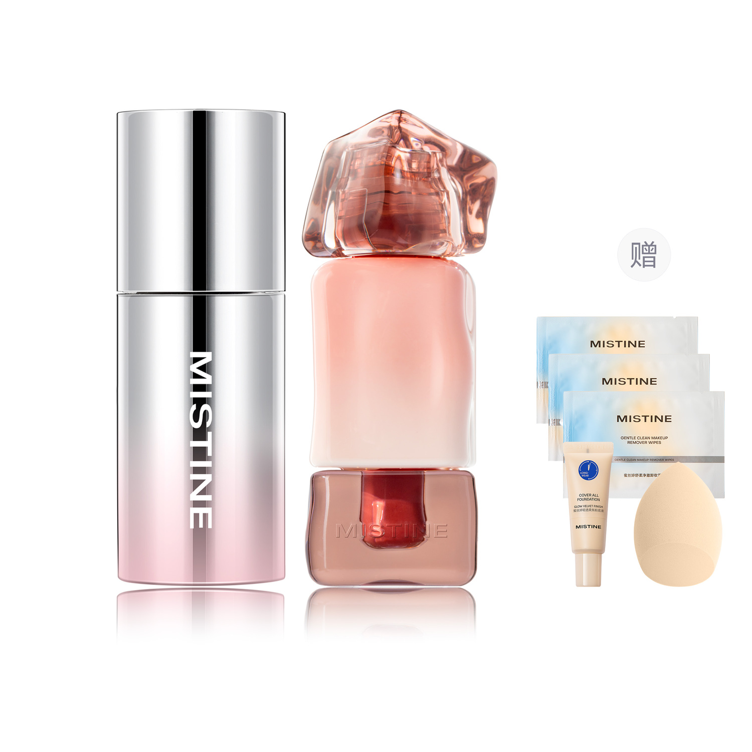 

Жидкая помада-румяна наборы макияжа легко растушевывается шиммер натуральный стойкий блеск чистый цвет лица Mistine