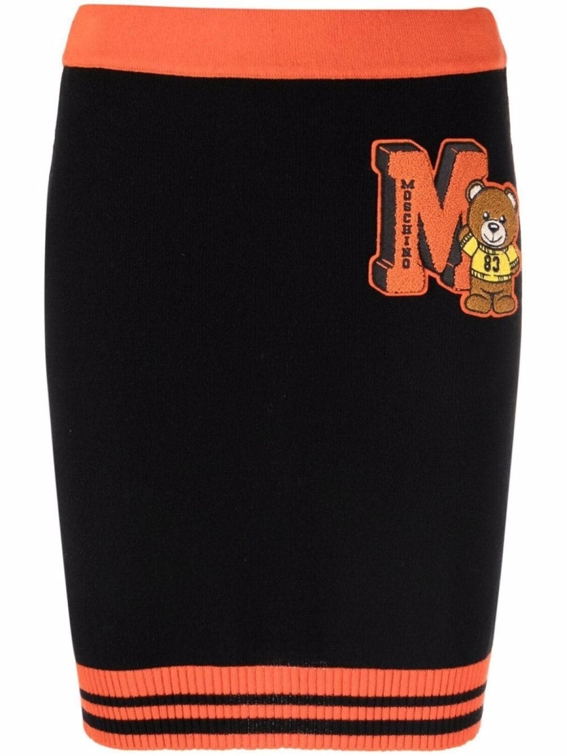 

Moschino юбка с логотипом, черный