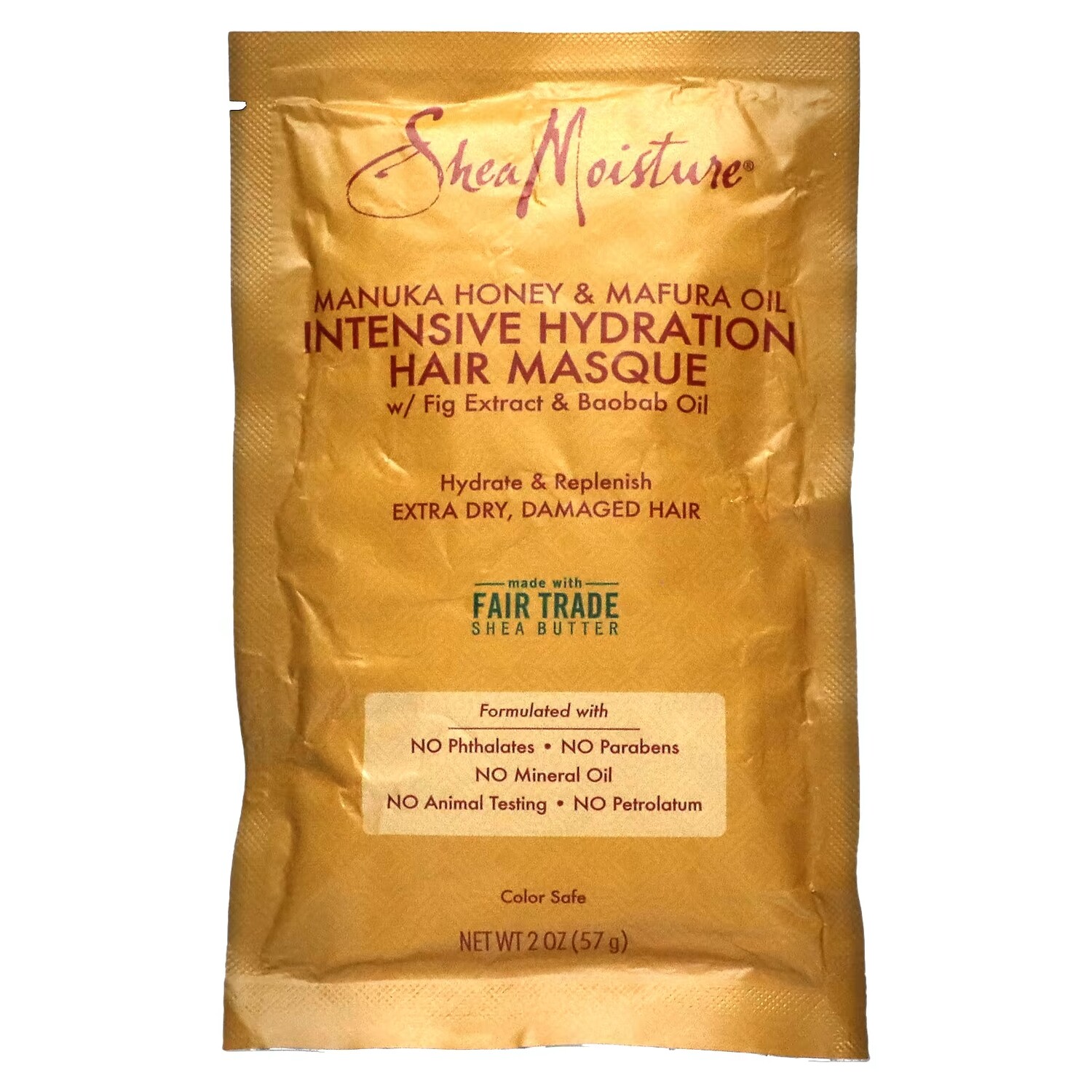 

SheaMoisture Manuka Honey & Mafura Oil Интенсивная увлажняющая маска для волос, 2 унции (57 г)