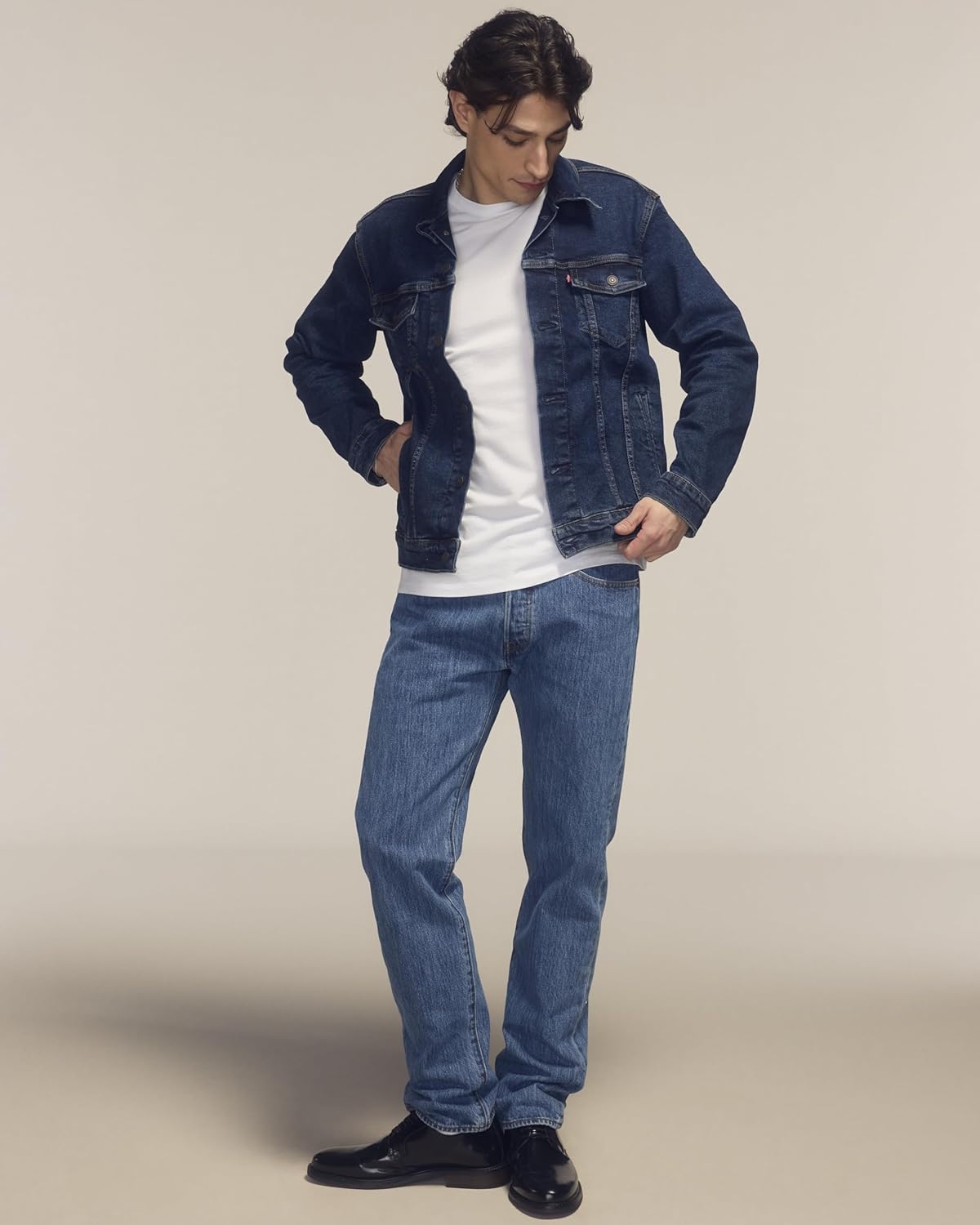 Мужская футболка Levi's стандартного кроя с коротким рукавом, белый — фото 4