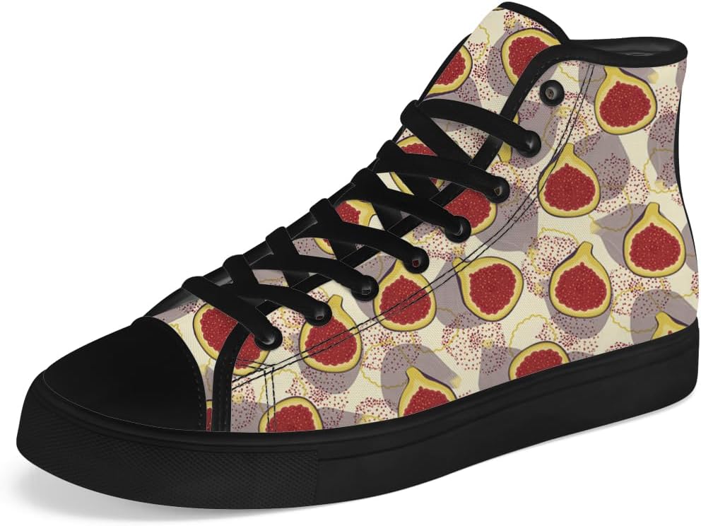 

Детские высокие парусикеды с рисунком «фиг» на шнуровке, повседневные туфли Chebing, желтый