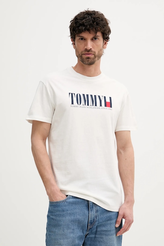 

Хлопковая футболка Tommy Jeans, белый