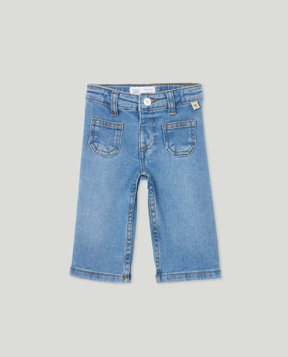 

Широкие джинсы для девочки Baby El Corte Inglés, цвет Azul Pálido