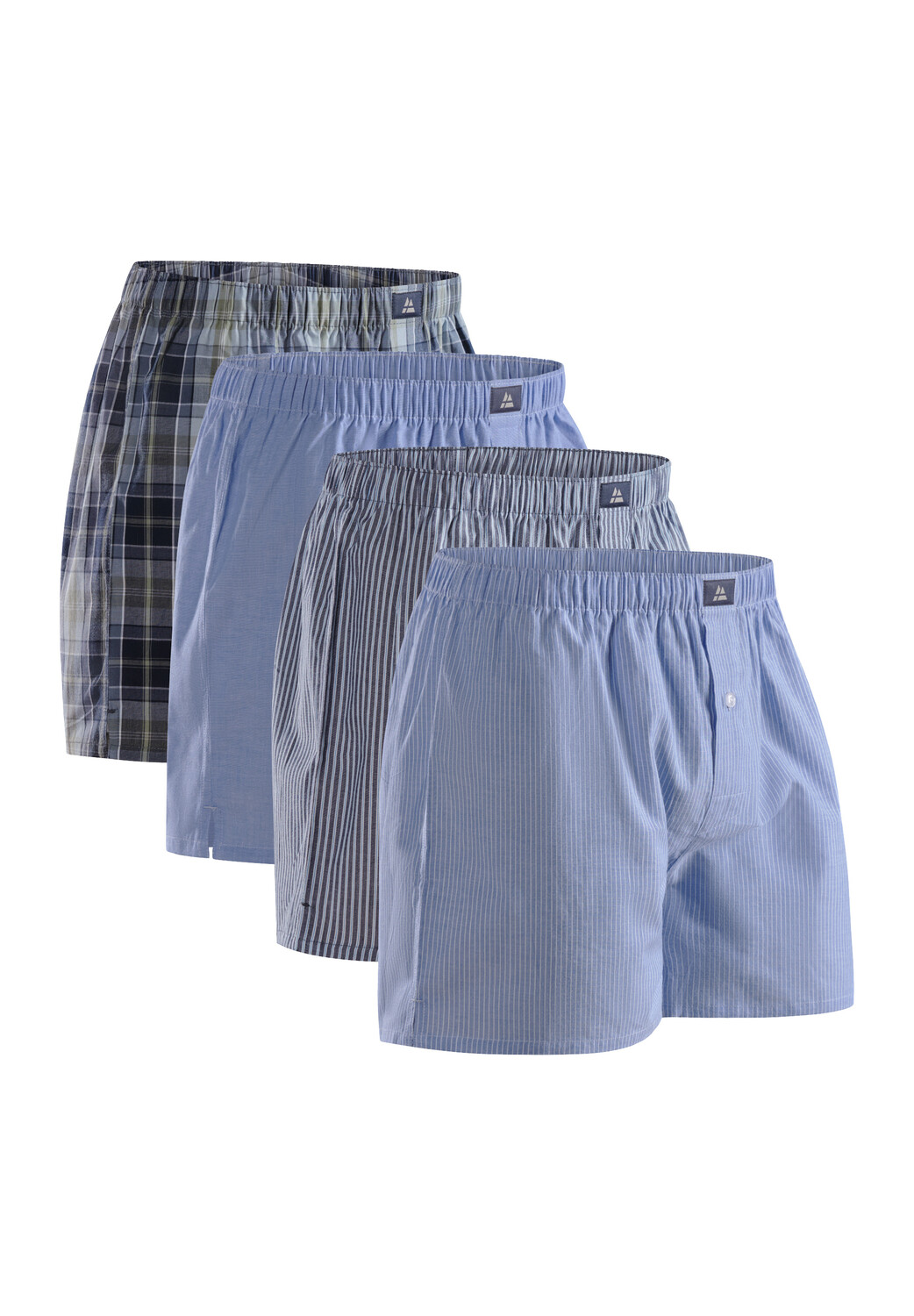 

Боксеры DANISH ENDURANCE Boxershorts Organic Woven Boxers, цвет blue/stripes mix