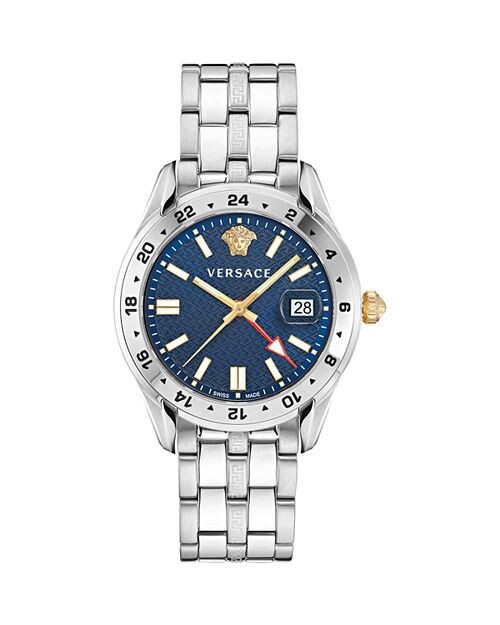 

Часы Greca Time GMT, 41 мм Versace, цвет Blue