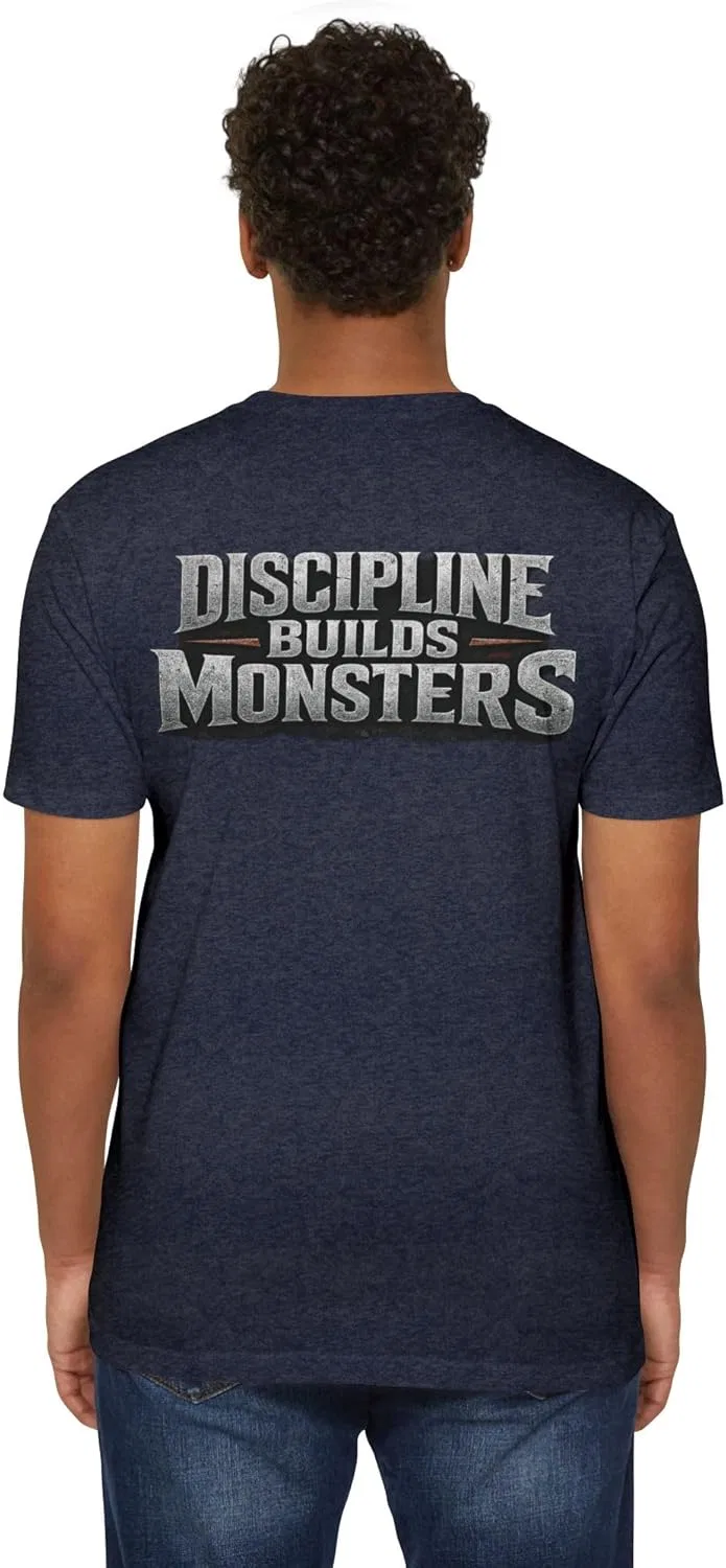 Футболка Discipline Builds Monsters Gym Shirt, Cvc Midnight Navy — фото 4