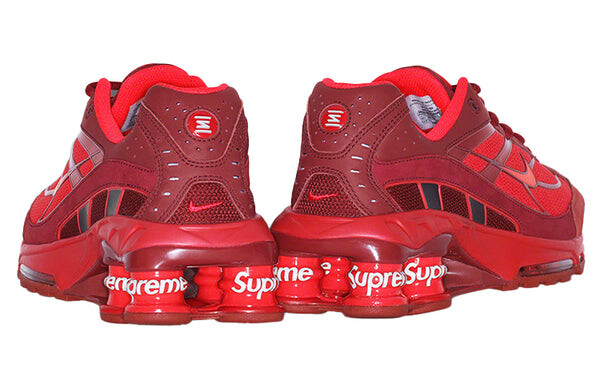 Кроссовки x supreme shox ride 2 sp Nike, красный — фото 4