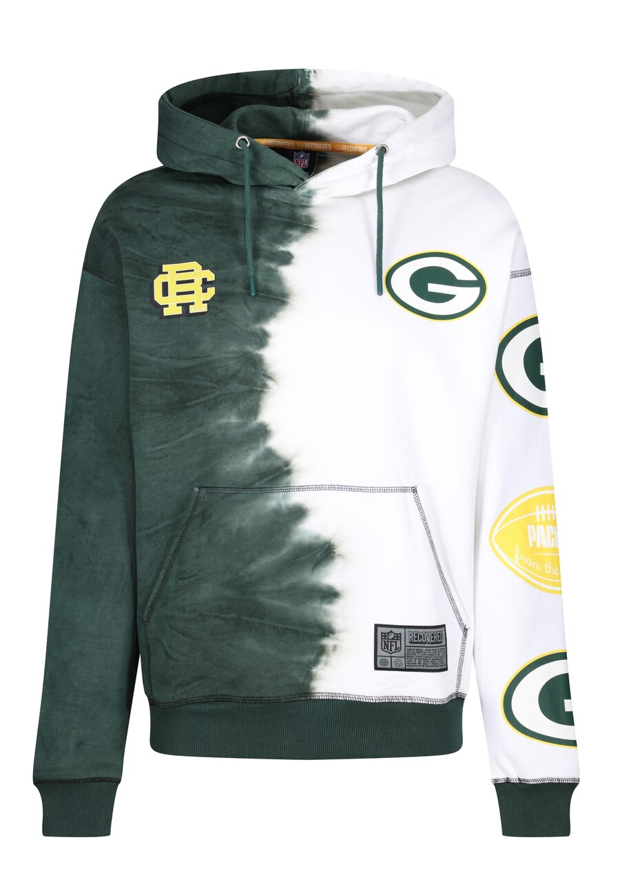 

Толстовка Recovered NFL Packers Ink Dye Effect On, зеленый